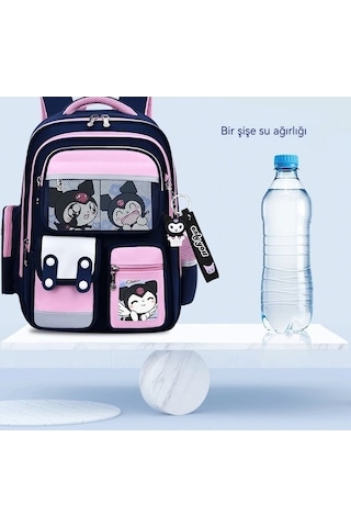 Weichuang01 İlkokul Öğrenci Çantası, Hafif, Çocuk Sırt Çantası, Weichuang01 Boy, 3-6. Sınıf, Pembe Safir Mavisi