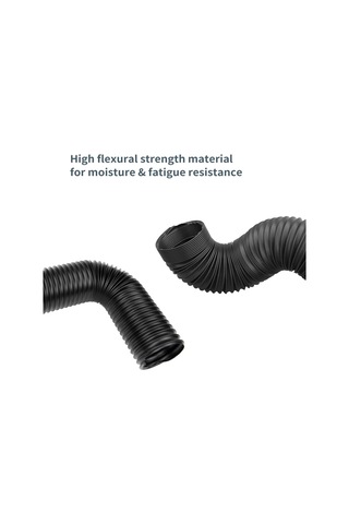 Powertec 70198 Esnek Toz Toplama Hortumu, 6,4 Cm Uzunluğunda 1