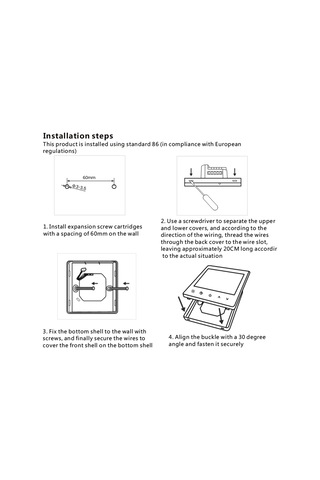 Skycity East1 Sıcaklık Kontrol Cihazı, Tam Dokunmatik Ekran, Çocuk Kilidi, 3a Su Isıtma, Otomatik/manuel Mod, Ntc Sensörlü, Siyah Wifi Yok