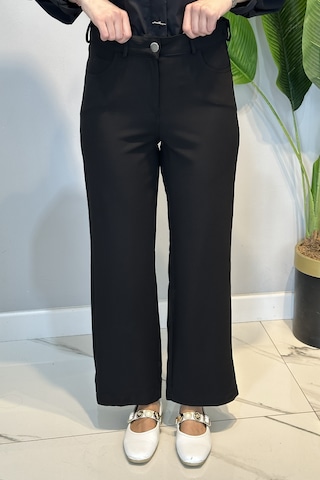 Lale Butik Bol Paça Pantolon 16134 Siyah