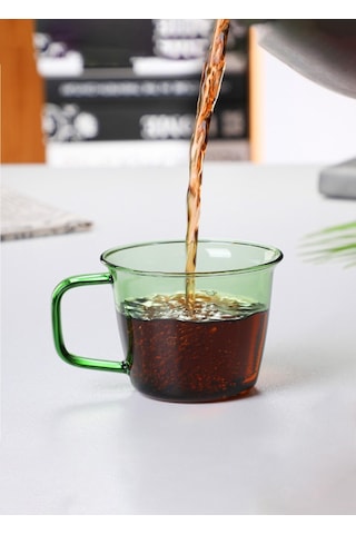 The Mia Renkli Cam Kupa Yeşil 230 ML