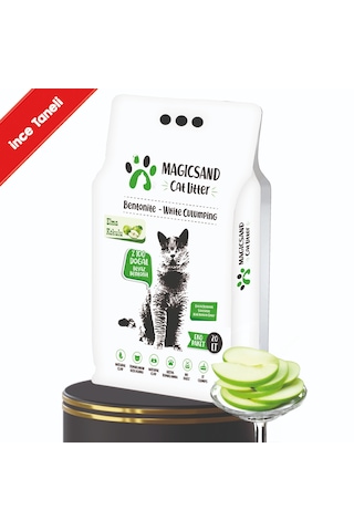 Magicsand Cat Litter Elma Kokulu Kedi Kumu 20 Lt İnce Taneli Magicsand Cat Litter Elma Kokulu Kedi Kumu 20 Lt İnce Taneli
