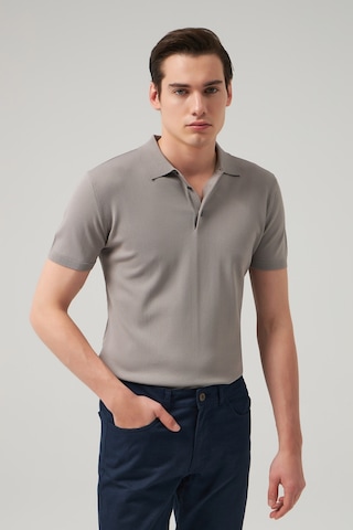D's Damat Ds Damat Slim Fit Gri Düz Örgü T-Shirt 0Hf069421001M Gri