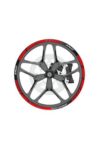 deeb Dio Jant Şeridi Kırmızı Beyaz Model X