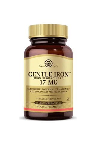 Solgar Gentle Iron 17 Mg 90 Kapsül Solgar Gentle Iron 17 Mg 90 Kapsül