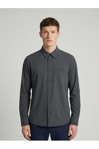 Isaora Ultra Lıght Sentıent Shırt Ls Erkek Dark Grey Gömlek Isr4126-ss26-dark Grey Koyu Gri
