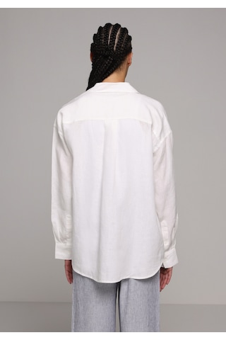 Colin's Colins Boyfriend Fit Shirt Neck Düz Kadın Beyaz Uzun Kol Gömlek Cl1078739 Q1.v2 Wht