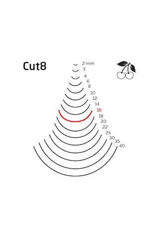 Kirschen 3108016 Düz Oluklu Ağız Oyma Iskarpela Cut8 - 16mm
