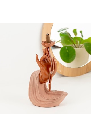 Zen El Geri Akışlı Şelale Tütsülük Pembe