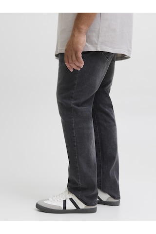 Jack & Jones Büyük Beden Slim Fit Düsük Bel Jean - Glenn - 12288381 Black Denim