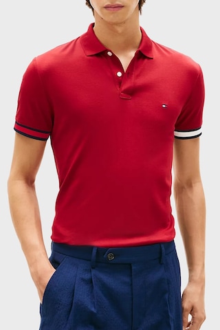 Tommy Hilfiger Erkek Polo Yaka T Shirt Mw0mw42743 Xıt Kırmızı Kirmizi