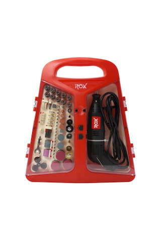 Rox 0074 Mini Taşlama Gravür Makinası Hobi Seti 210 Parça