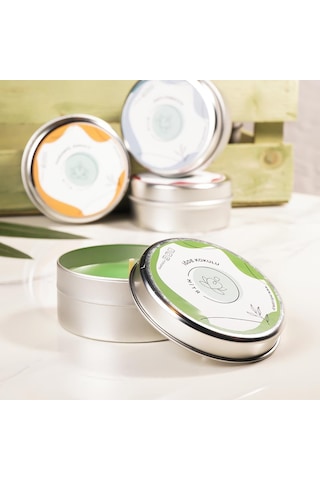 Mitr İğde Aromalı Metal Mum Çok Renkli