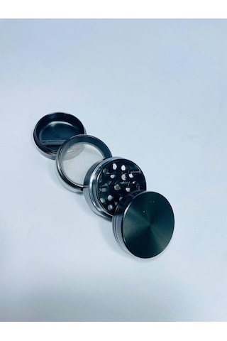 Çelik TutunÖğütücü 4Kademeli Paslanmaz Grinder SiyahRenk//40mm