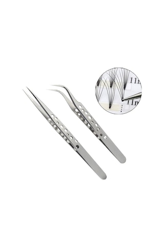 Valkyrie Ipek Kirpik Cımbız Seti Antistatik Paslanmaz Çelik Karga