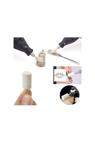 Mini Grinder Makinası Parlatma Keçesi Polisaj Mücevher Yün Keçe