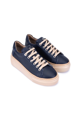 Tamer Tanca Kadın Hakiki Deri Lacivert Sneakers & Spor Ayakkabı 1116 5022-09 Bn Ayk Sk25-26 Lacı Fltr Lacivert