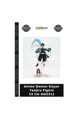 Özel Üretim Hediye Dekoratif Figür Anime Demon Slayer Tanjiro Figürü 14 Cm Alk5311