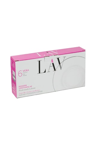 Lav Vera 6'lı Çay Tabağı Sku: Smg8690010586575 Açık Bej