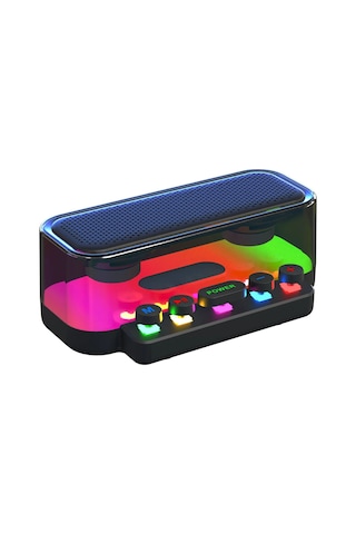 Z6 Premium Led Işıklı Bluetooth Hoparlör Masaüstü Ambiyans Speaker