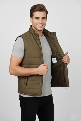 Erkek Spor Hakim Yaka Yelek Regular Kalıp 959-309 Bgl-st04875 Camel