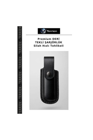 Premium Deri Tekli Şarjörlük Hızlı Tehlikeli