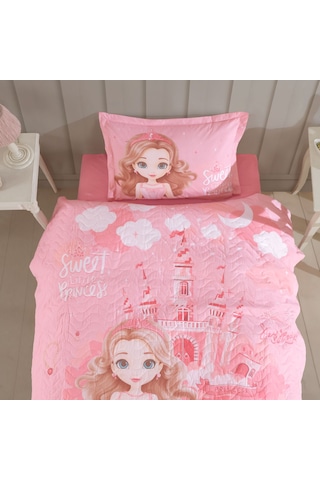 Clasy Tek Kişilik 4 Mevsim Kapitone Nevresim Seti Sweet Princess