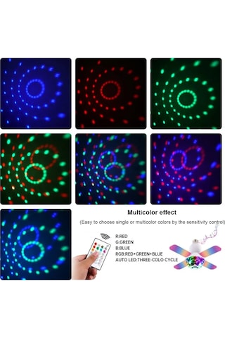 24w Mini Bt Projeksiyon Müzik Rgb Yedi Renkli Dört Yaprak Lamba Diğer