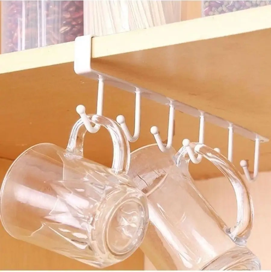 Kastly Mutfak Organizatörü Kancalar Raf Tutucu Mutfak Rayı 11515790 Beyaz