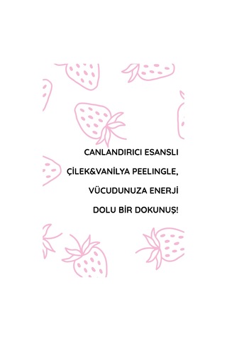 Derminix Vücut Peelingi Body Scrub Çilek Vanilya 300 ML