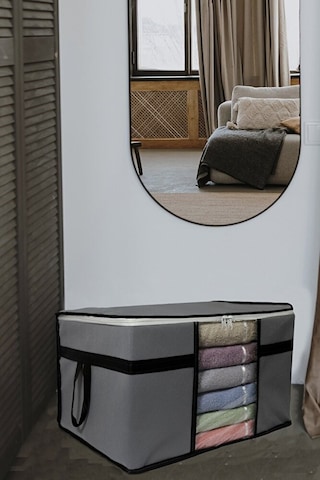 Adarya Home 5 Adet Pencereli Kazak Hurcu- 50x40x30 Gri