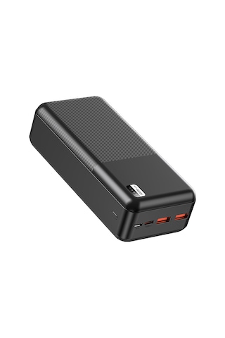 Led Göstergeli 30000 Mah Powerbank Pd 22.5w & Qc 3.0 Hızlı Şarj Çift Usb Ve Type-c Çıkışlı Siyah BEYAZ
