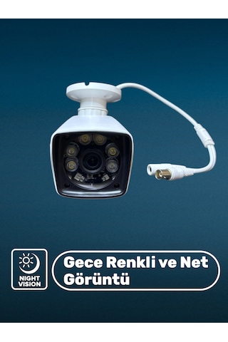 Ahd Gece Renkli Çekim Yapan Güvenlik Kamerası Hava Şartlarına Dayanıklı