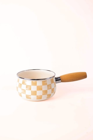 Beige Emaye Tava 16cm 1,3 Litre Bej