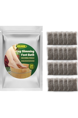 Qingmipy "20'lik Detoks Ayak Banyosu Poşeti - Zencefil, Safran Ve Pelin İle Kan Dolaşımını Artırır Ve Ödemi Azaltır"
