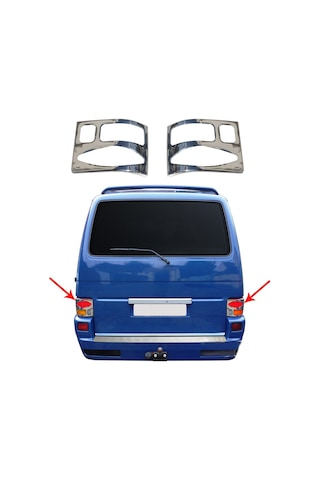 Vw Transporter T4 Krom Stop Çerçevesi 1995 - 2003 Arası Paslanmaz N11.115