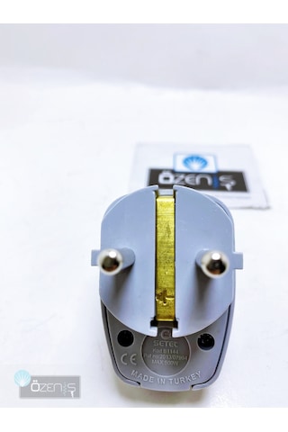 Dimmerli Ayarlı Topraklı Erkek Fiş Işıklı