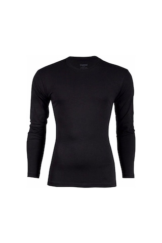 Yıldız Erkek Modal Uzun Kol Sıfır Yaka Body T-shirt Atlet - 385-386 Siyah