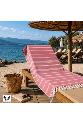 Pega Sultan Peştamal %100 Koton Fuşya Plaj Havlusu 90 x 170 CM