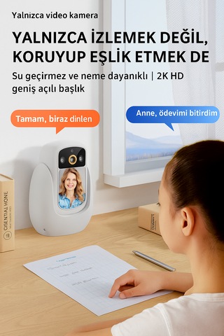 Hd Akıllı Kamera Wi-fi Destekli, Görüntülü Konuşma Özellikli