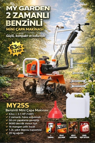 My Garden MY25S 2 Zamanlı Benzinli Mini Çapa Makinesi