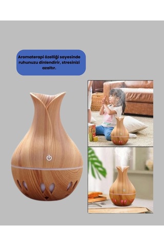 Led Işıklı Ultrasonik Oda Nemlendirici Ve Uçucu Yağ Difüzörü