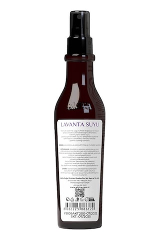 Akita Doğal Yağı Alınmamış Lavanta Suyu 250 ML