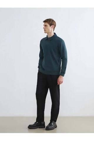 Lc Waikiki Petrol Dik Yaka Erkek Sweatshirt