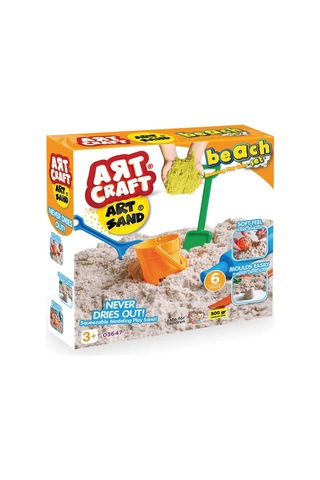 Art Sand Plaj Kum Seti 500 Gr. - Oyun Kumu Seti - Kinetik Kum Seti - Natural Kum - Doğal Kum Renkli
