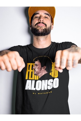 Flood Of Style Fernando Alonso El Matador Siyah T-shirt