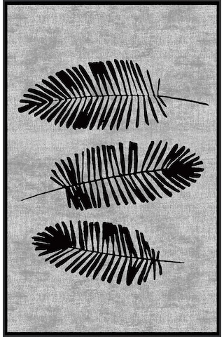 Rovigo Home Dijital Baskı Yıkanabilir Kaymaz Taban Salon Halısı Rvg1861-sm185 Gri