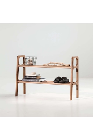 Woodesk Escala, Ahşap, Ayakkabılık Ve Raf Sistemi, Tik Renk Teak