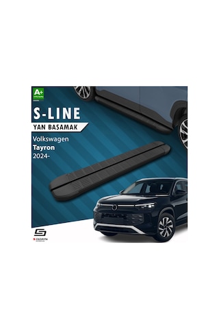 S-dizayn Volkswagen Tayron 2 S-line Siyah Yan Basamak 193 Cm 2024 Üzeri A+ Kalite