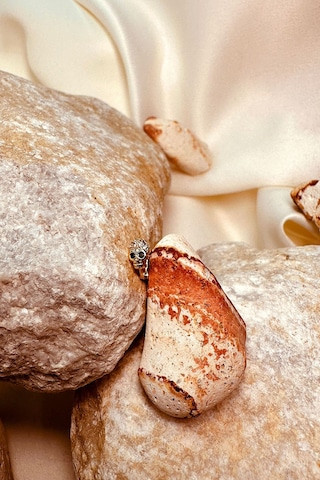 Skull Tasarım Taşlı Halka Altın Gold Renk 316l Stainless Steel Çelik Piercing Tragus Helix Altın